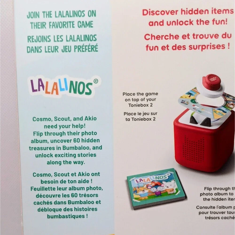 tonies Tonieplay Set Lalalinos: Find the Photo Game NEW SEALED